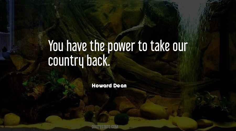 Take Our Country Back Quotes #15436
