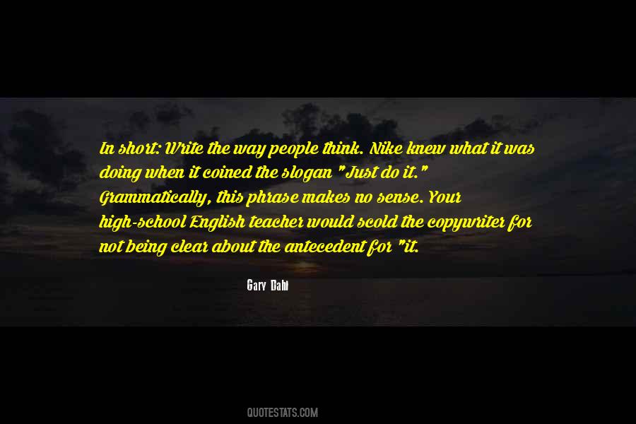 Being An English Teacher Quotes #1285836