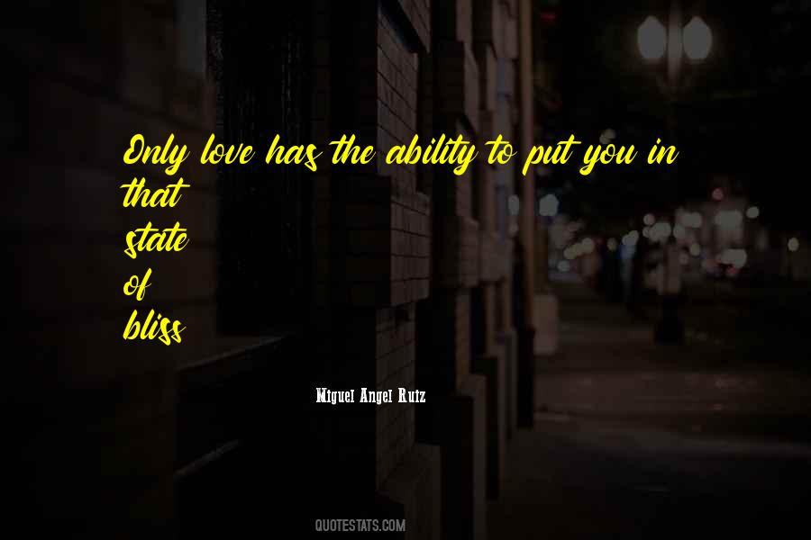 Bliss Love Quotes #1604966