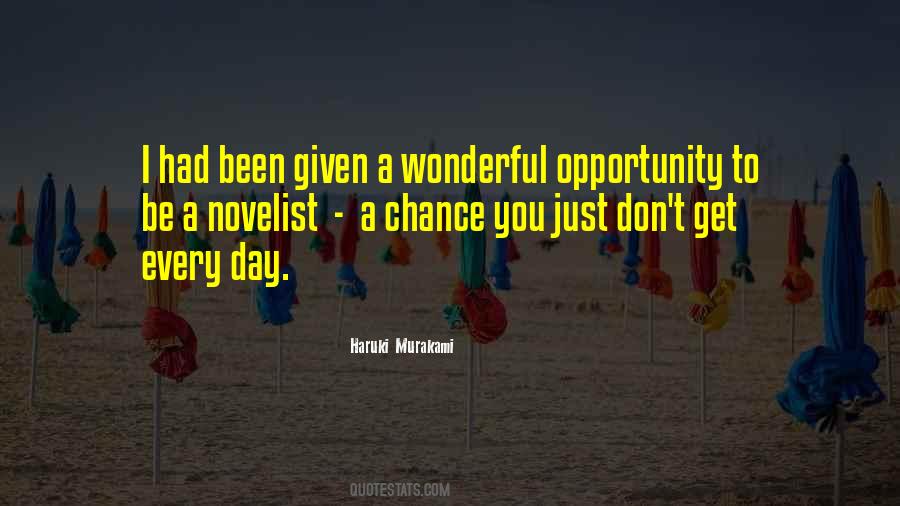 Opportunity Chance Quotes #262742