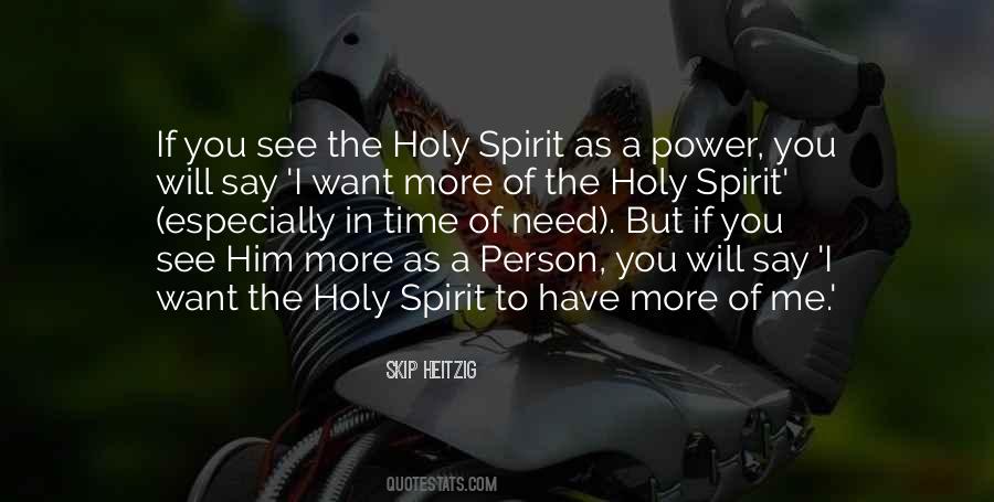 Power Of The Holy Spirit Quotes #1233167