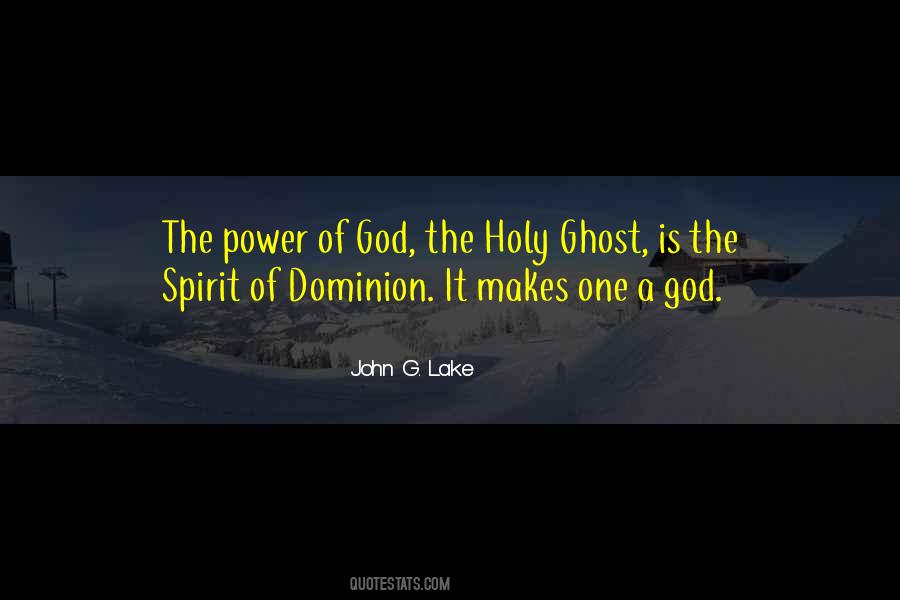 Power Of The Holy Spirit Quotes #1282592