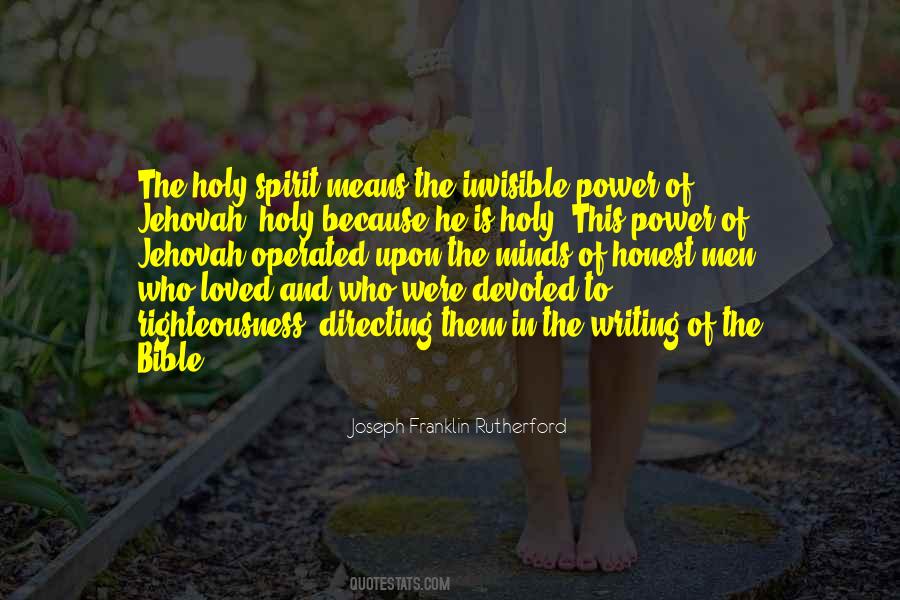 Power Of The Holy Spirit Quotes #1310914