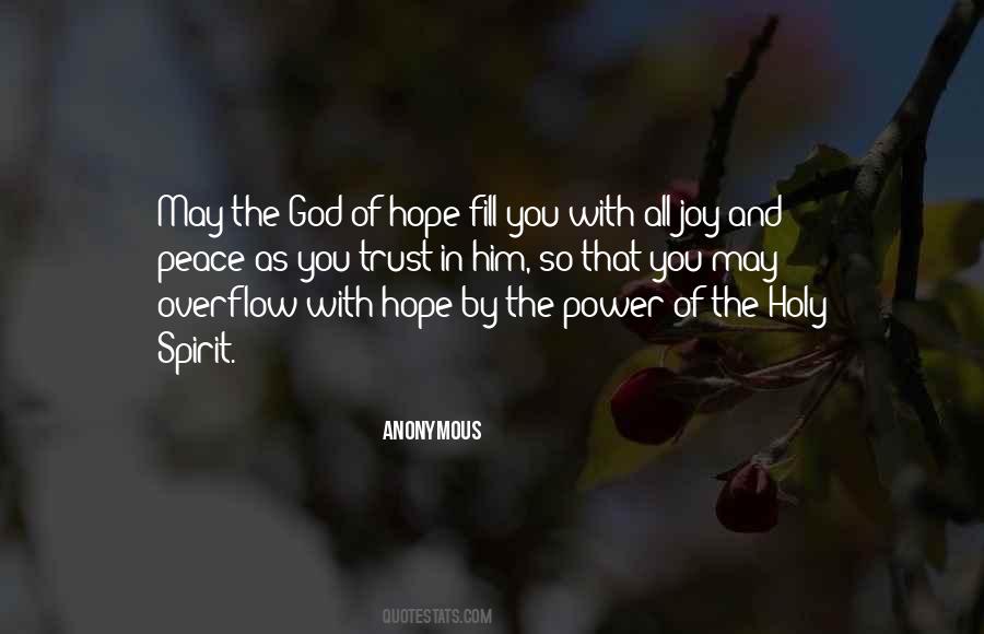 Power Of The Holy Spirit Quotes #214337