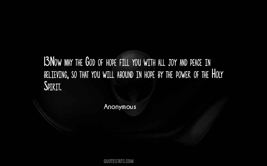 Power Of The Holy Spirit Quotes #231145