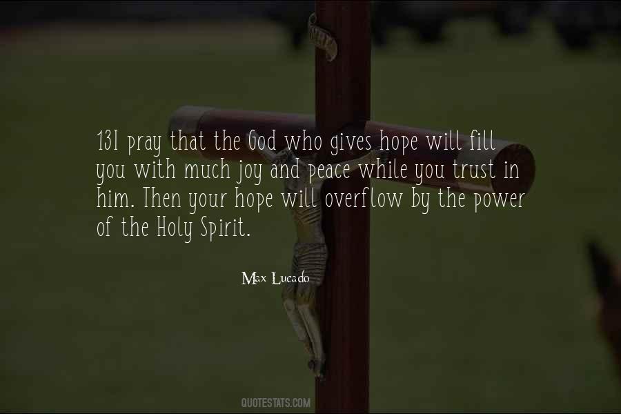 Power Of The Holy Spirit Quotes #233297
