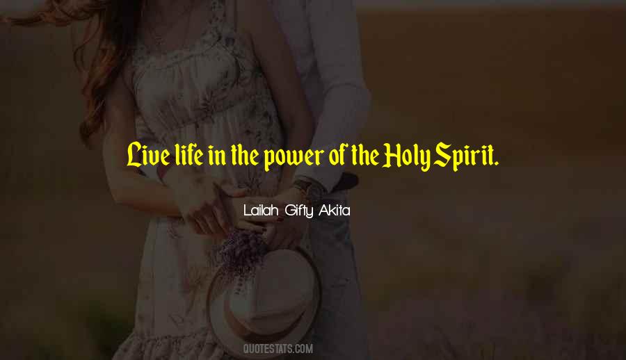 Power Of The Holy Spirit Quotes #679906