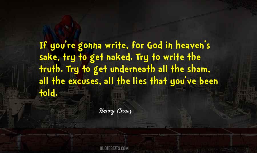 God Lying Quotes #1006155