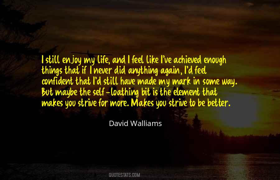 Enjoy The Life You Have Quotes #1203242