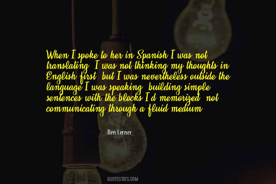 Spanish English Quotes #276905