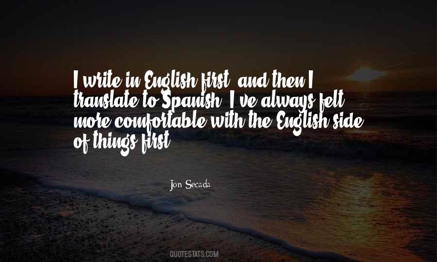 Spanish English Quotes #294500