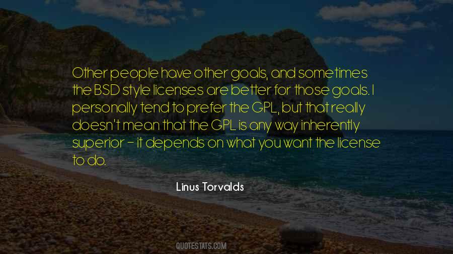 Quotes About Better Goals #370770