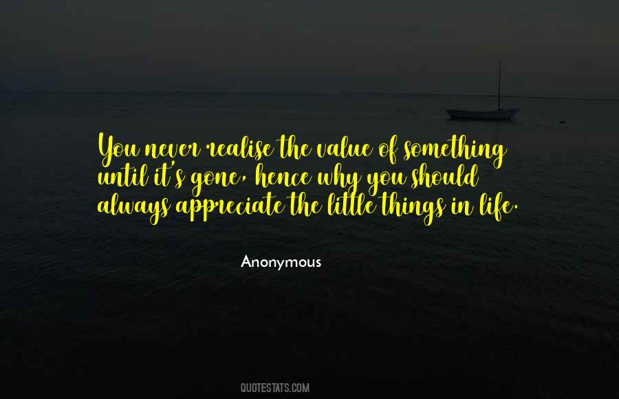 The Value Of You Quotes #1008514