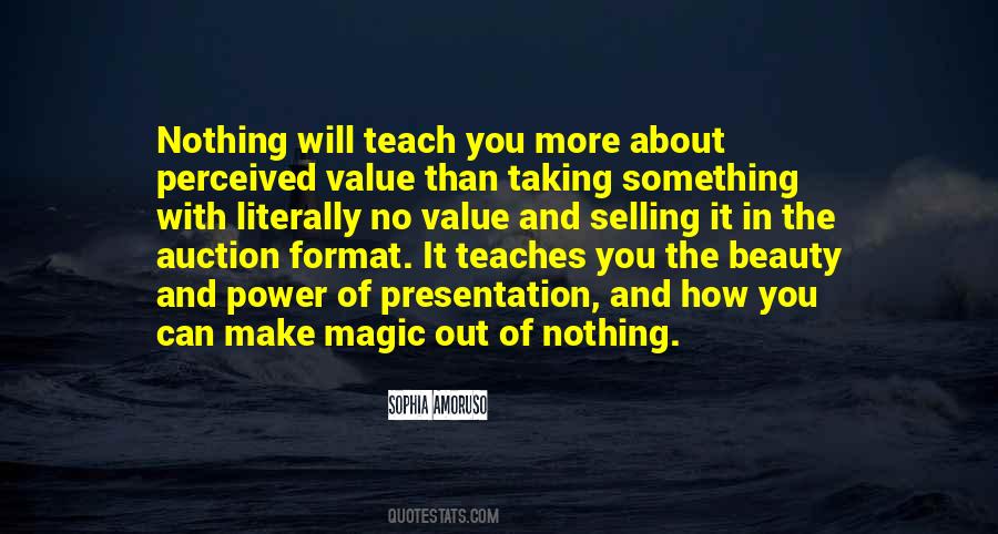 The Value Of You Quotes #938712