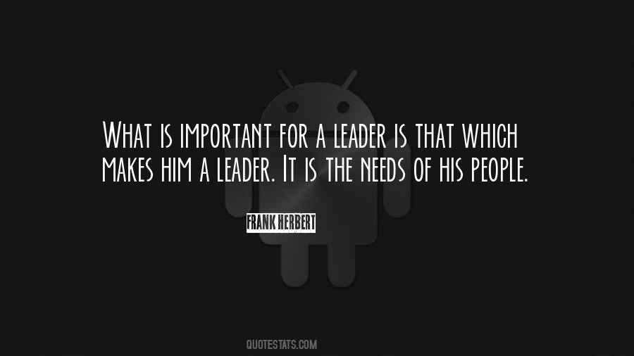 Important Leadership Quotes #1008142