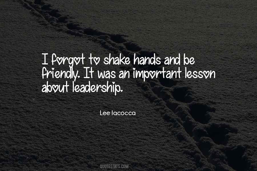 Important Leadership Quotes #1436708