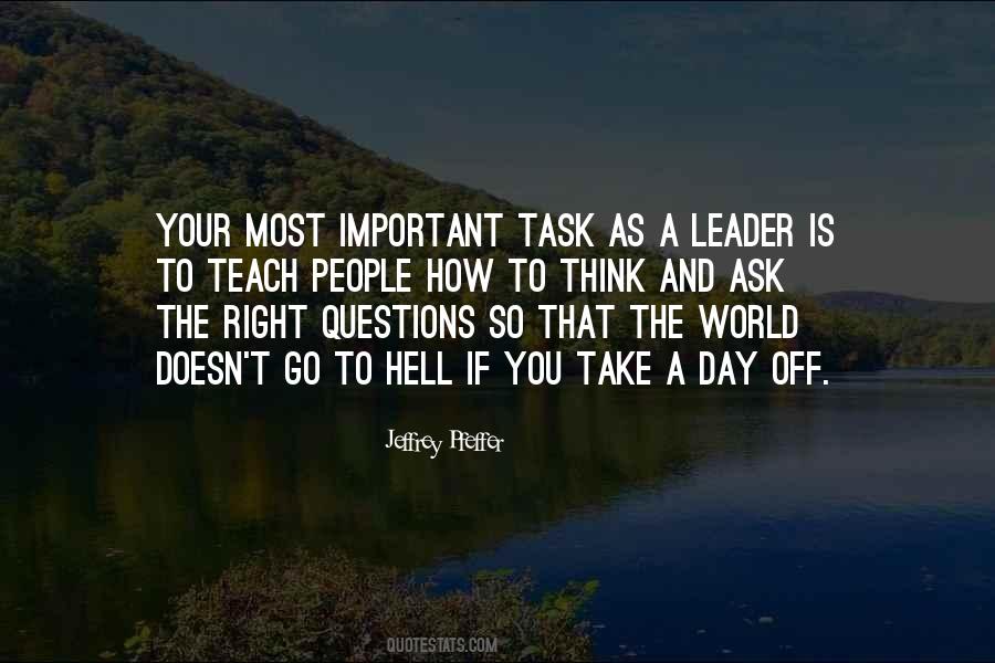 Important Leadership Quotes #365178