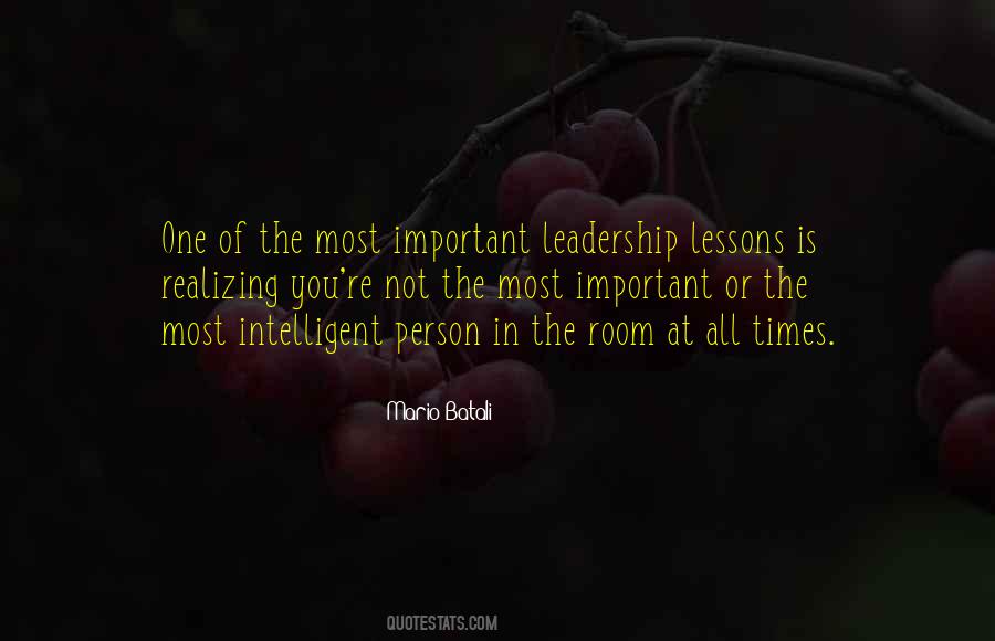 Important Leadership Quotes #737153