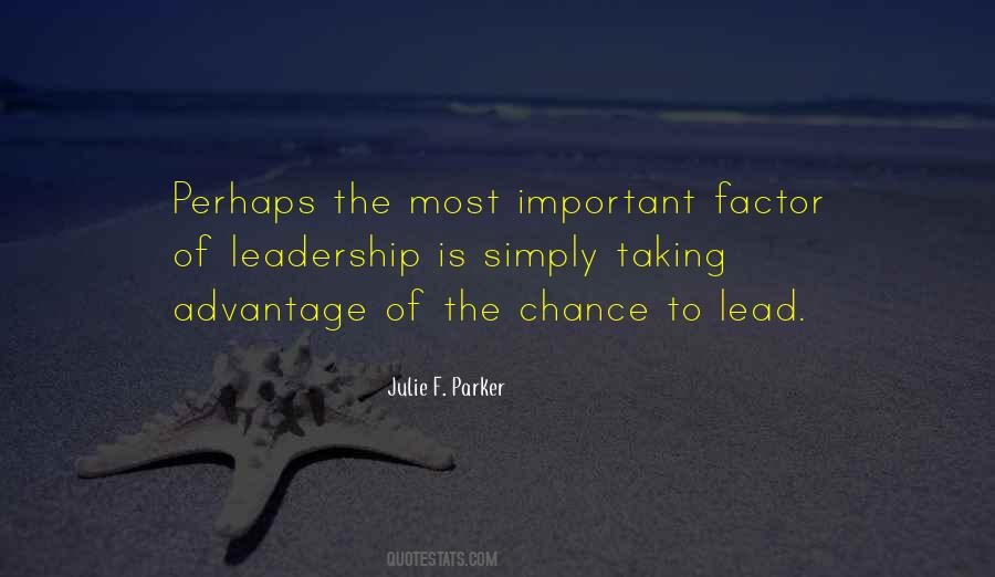 Important Leadership Quotes #893235