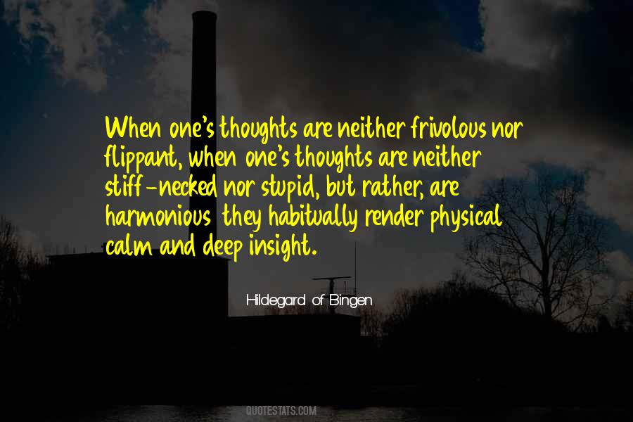 Calm Thoughts Quotes #1698218