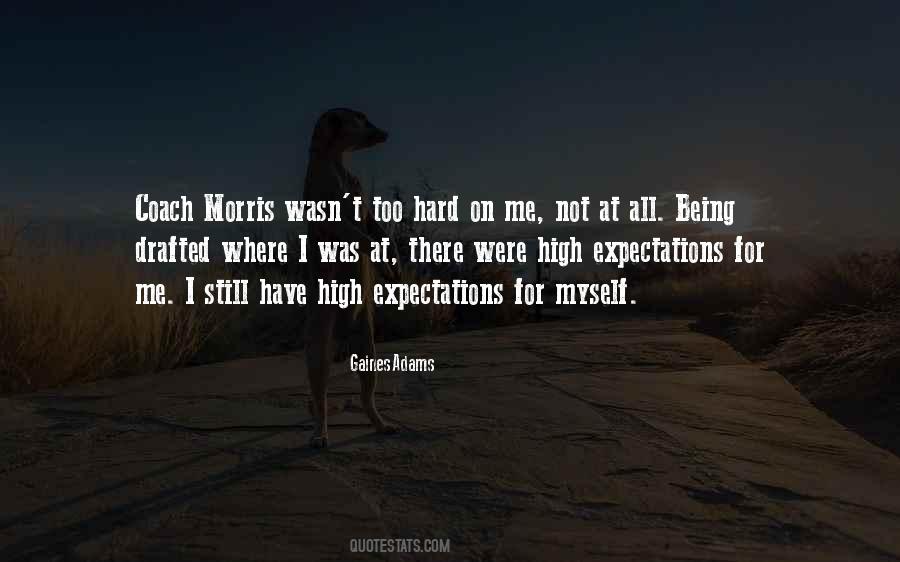 Being Hard On Myself Quotes #720136