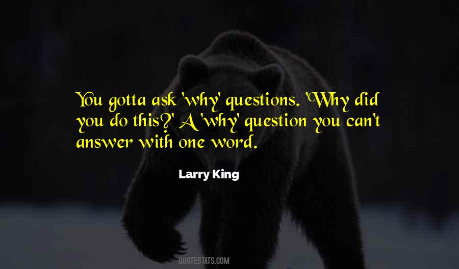 One Word Answer Quotes #188745