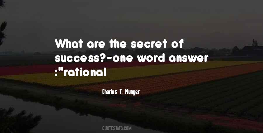 One Word Answer Quotes #73986