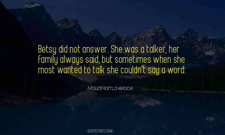 One Word Answer Quotes #970177