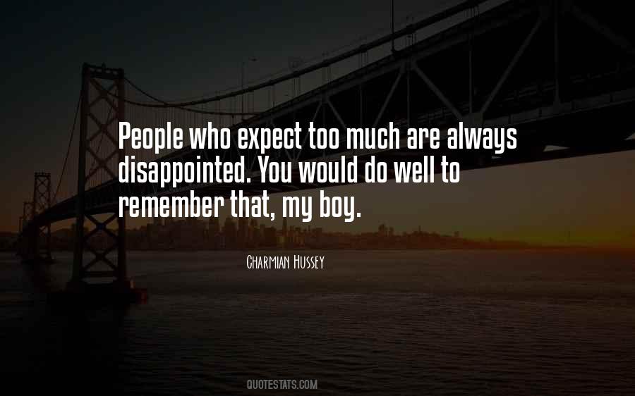 Expect Disappointment Quotes #102926