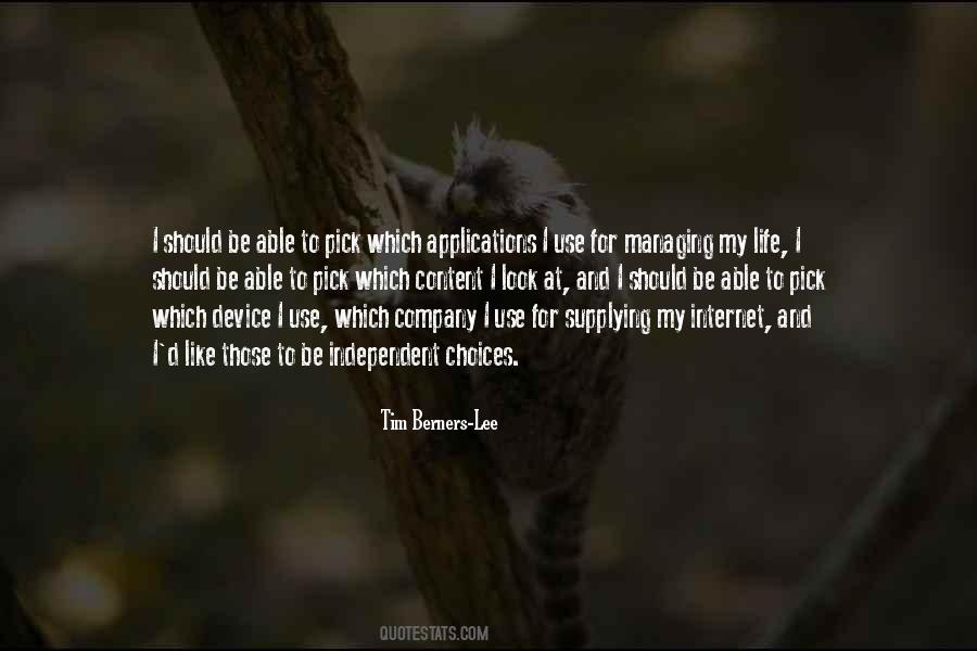 I Like My Choices Quotes #149110