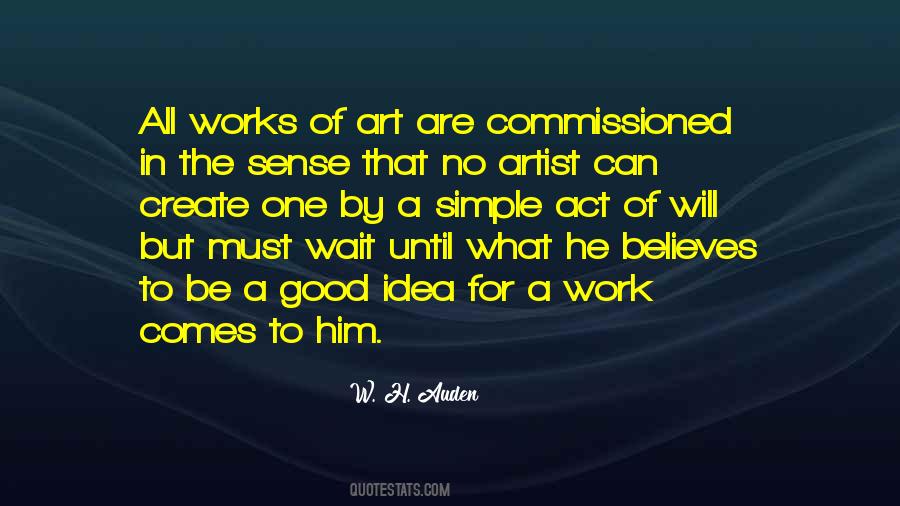 Works Of Art In Quotes #784229