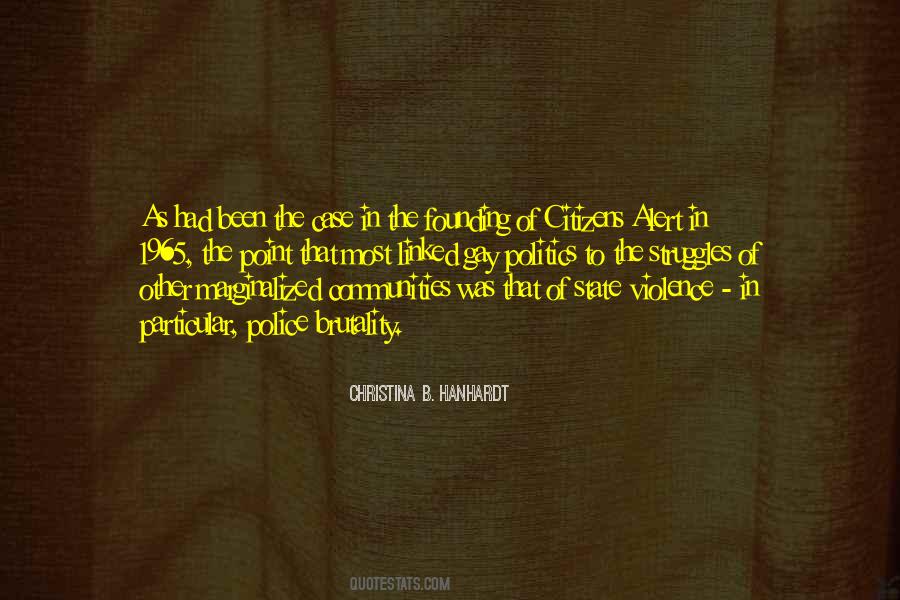 Politics Of Violence Quotes #783999