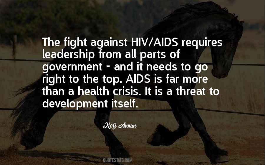 Fight Against Aids Quotes #1332884