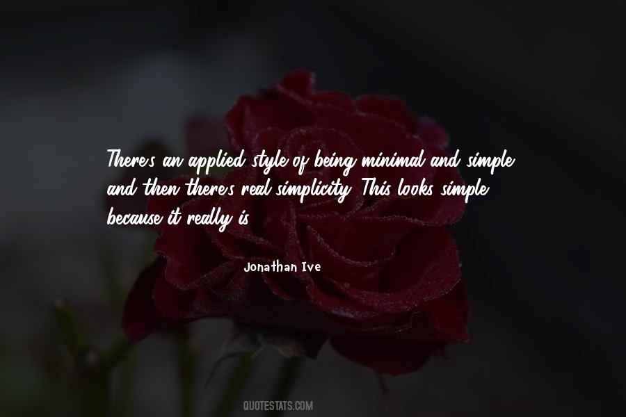 Simplicity Style Quotes #830273