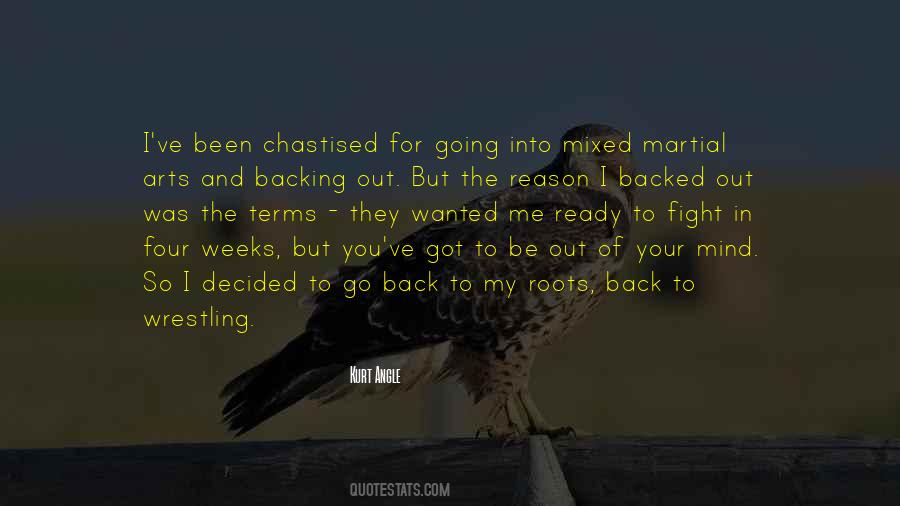 Fight For No Reason Quotes #36345