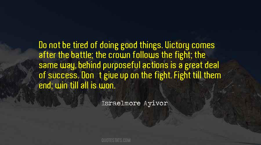 Fight For Success Quotes #1295897