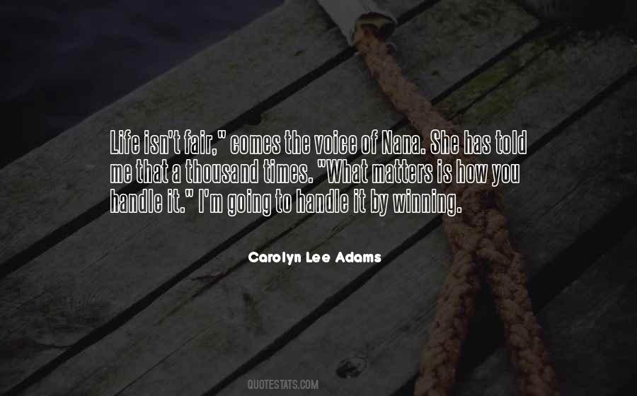 How To Handle Life Quotes #288060