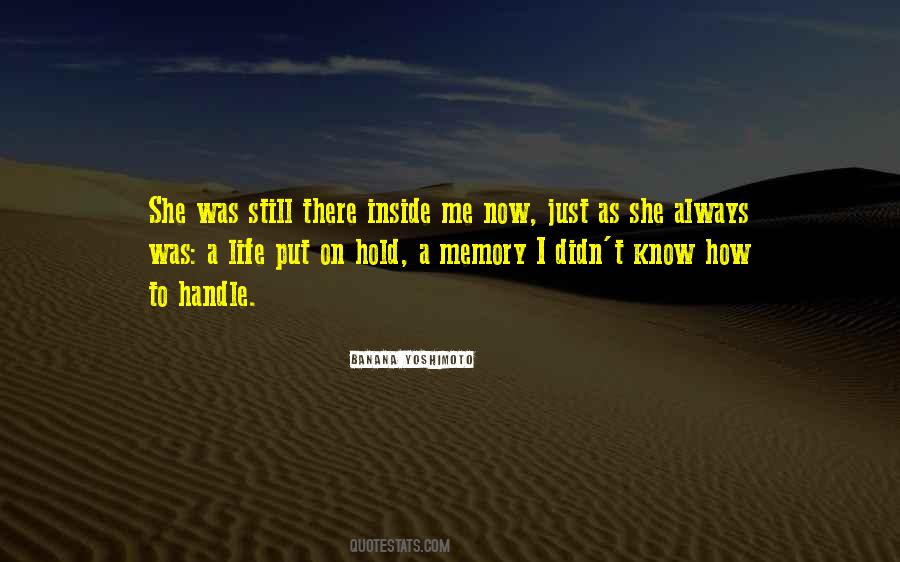 How To Handle Life Quotes #971869