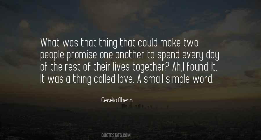 One Simple Thing Quotes #1489116