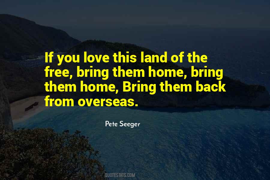 Land Back Quotes #186038