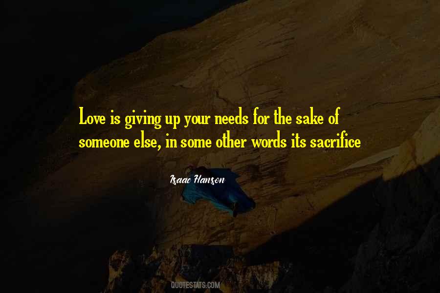 Giving Sacrifice Quotes #272710