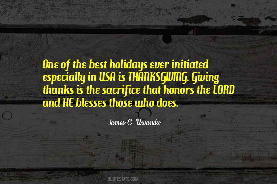 Giving Sacrifice Quotes #354678