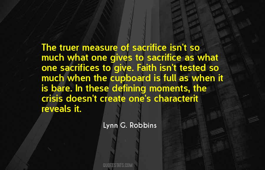 Giving Sacrifice Quotes #465976