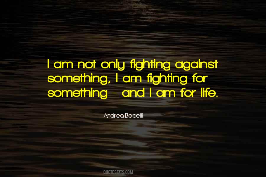 Fighting For Something Quotes #1631492