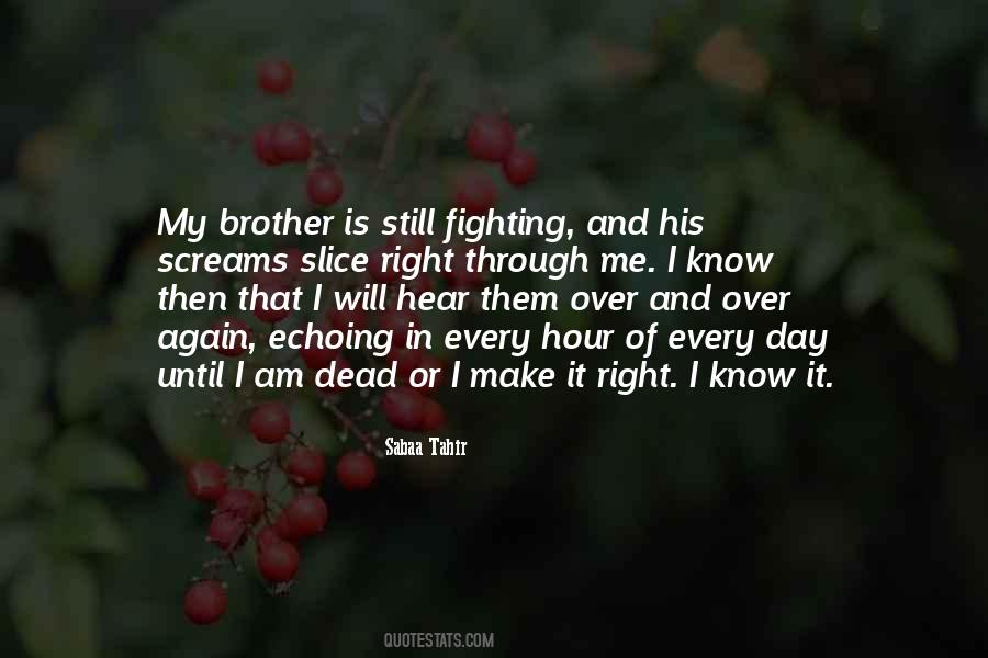 Fighting For Your Brother Quotes #192250