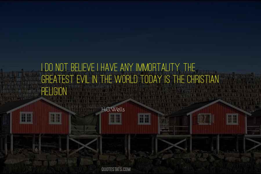 Evil Religion Quotes #1600697