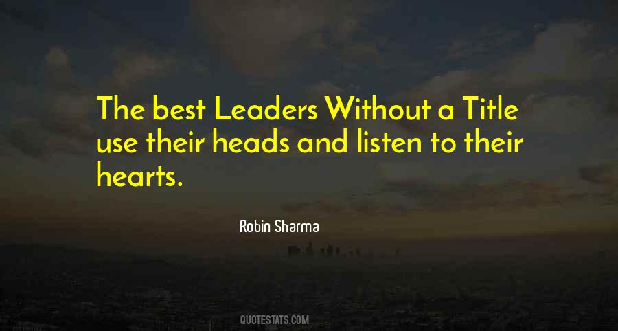 Success Leader Quotes #1660202