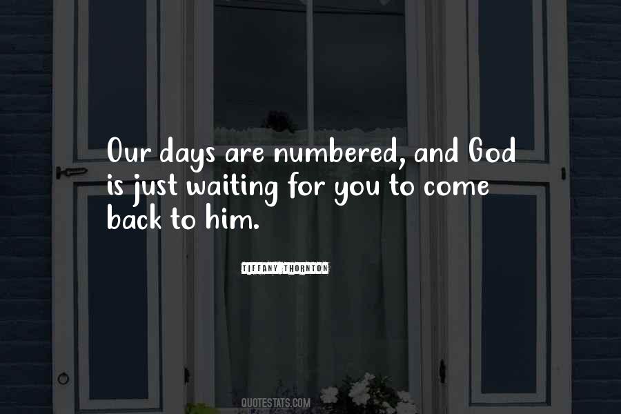 Waiting You To Come Back Quotes #1614439