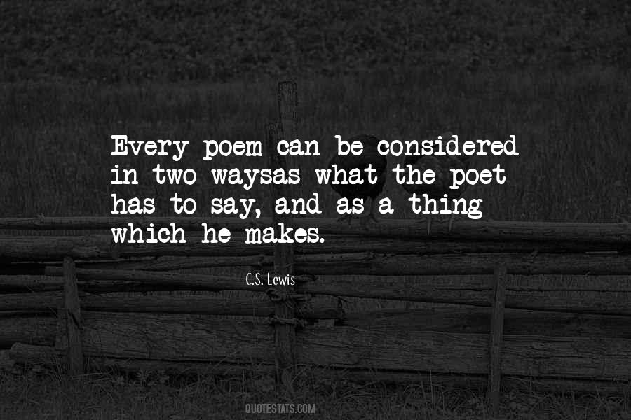 Quotes About Poem Poet #38142