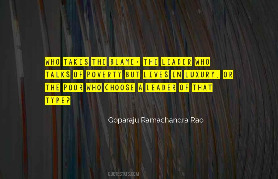 A Poor Leader Quotes #814179